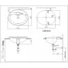 Chậu Rửa Lavabo INAX AL-2395VFC Dương Vành Aqua Ceramic - ảnh 2
