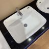 Chậu Rửa Lavabo INAX AL-2398VFC Dương Vành Aqua Ceramic - ảnh 2