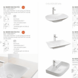 Ảnh công trình thực tế Chậu Rửa Lavabo INAX AL-S640V Đặt Bàn Aqua Ceramic