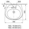 Chậu Rửa Lavabo INAX L-284V Treo Tường - ảnh 13