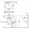 Chậu Rửa Lavabo INAX L-285V/L-288VC Kèm Chân Ngắn Treo Tường - ảnh 2