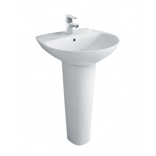 Chậu Rửa Lavabo INAX L-285V/L-288VD Kèm Chân Dài Treo Tường