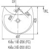 Chậu Rửa Lavabo INAX L-285V Treo Tường - ảnh 2