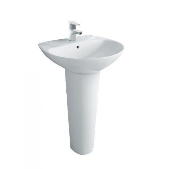 Chậu Rửa Lavabo INAX L-288V/L-288VD Kèm Chân Dài Treo Tường