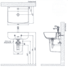 Chậu Rửa Lavabo INAX L-312V Treo Tường - ảnh 3