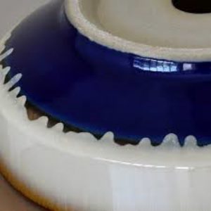 Ảnh công trình thực tế Chậu rửa mặt lavabo Kanly hoa văn nghệ thuật SU312 đặt bàn
