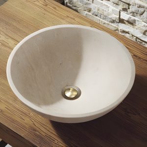 Ảnh công trình thực tế Chậu Rửa Mặt Lavabo Kanly MAR11N Đặt Bàn Đá Tự Nhiên 400×150 mm