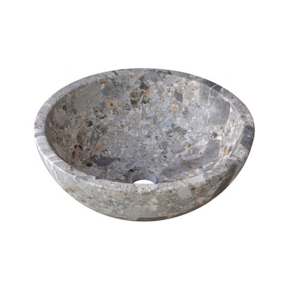 Chậu Rửa Mặt Lavabo Kanly MAR11V Đặt Bàn Đá Tự Nhiên 400×150 mm
