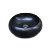 Chậu Rửa Mặt Lavabo Kanly MAR122V Đặt Bàn Đá Tự Nhiên Màu Đen 400×120 mm