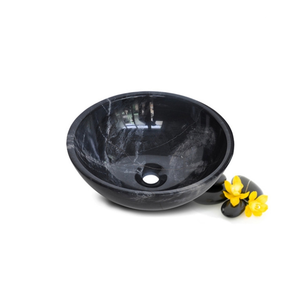 Chậu Rửa Mặt Lavabo Kanly MAR12N Đặt Bàn Đá Tự Nhiên 400×150 mm