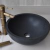 Chậu Rửa Mặt Lavabo Kanly MAR12V Đặt Bàn Đá Màu Đen Tự Nhiên - ảnh 2