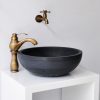 Chậu Rửa Mặt Lavabo Kanly MAR12V Đặt Bàn Đá Màu Đen Tự Nhiên - ảnh 3