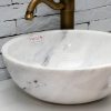 Chậu Rửa Mặt Lavabo Kanly MAR133N Đặt Sàn Trắng Vân Mây - ảnh 2