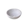 Chậu Rửa Mặt Lavabo Kanly MAR13V Đặt Bàn Đá Trắng Sữa 400×150 mm