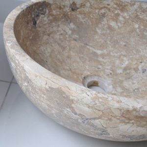 Ảnh công trình thực tế Chậu Rửa Mặt Lavabo Kanly MAR14V Đá Marble Tự Nhiên 400×150 mm