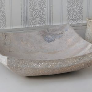 Ảnh công trình thực tế Chậu Rửa Mặt Lavabo Kanly MAR34V Đặt Bàn Đá Tự Nhiên 400×20 mm