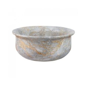Ảnh công trình thực tế Chậu Rửa Mặt Lavabo Kanly MAR61V Đặt Bàn Đá Marble 300×130 mm