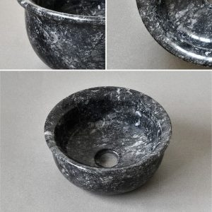 Ảnh công trình thực tế Chậu Rửa Mặt Lavabo Kanly MAR62V Đặt Bàn Đá Tự Nhiên 300×130 mm