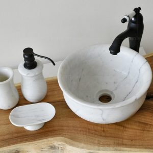 Ảnh công trình thực tế Chậu Rửa Mặt Lavabo Kanly MAR63V Đá Tự Nhiên