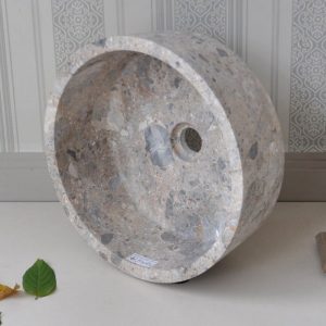 Ảnh công trình thực tế Chậu Rửa Mặt Lavabo Kanly MAR7E1 Đặt Bàn Đá Tự Nhiên 400×150 mm