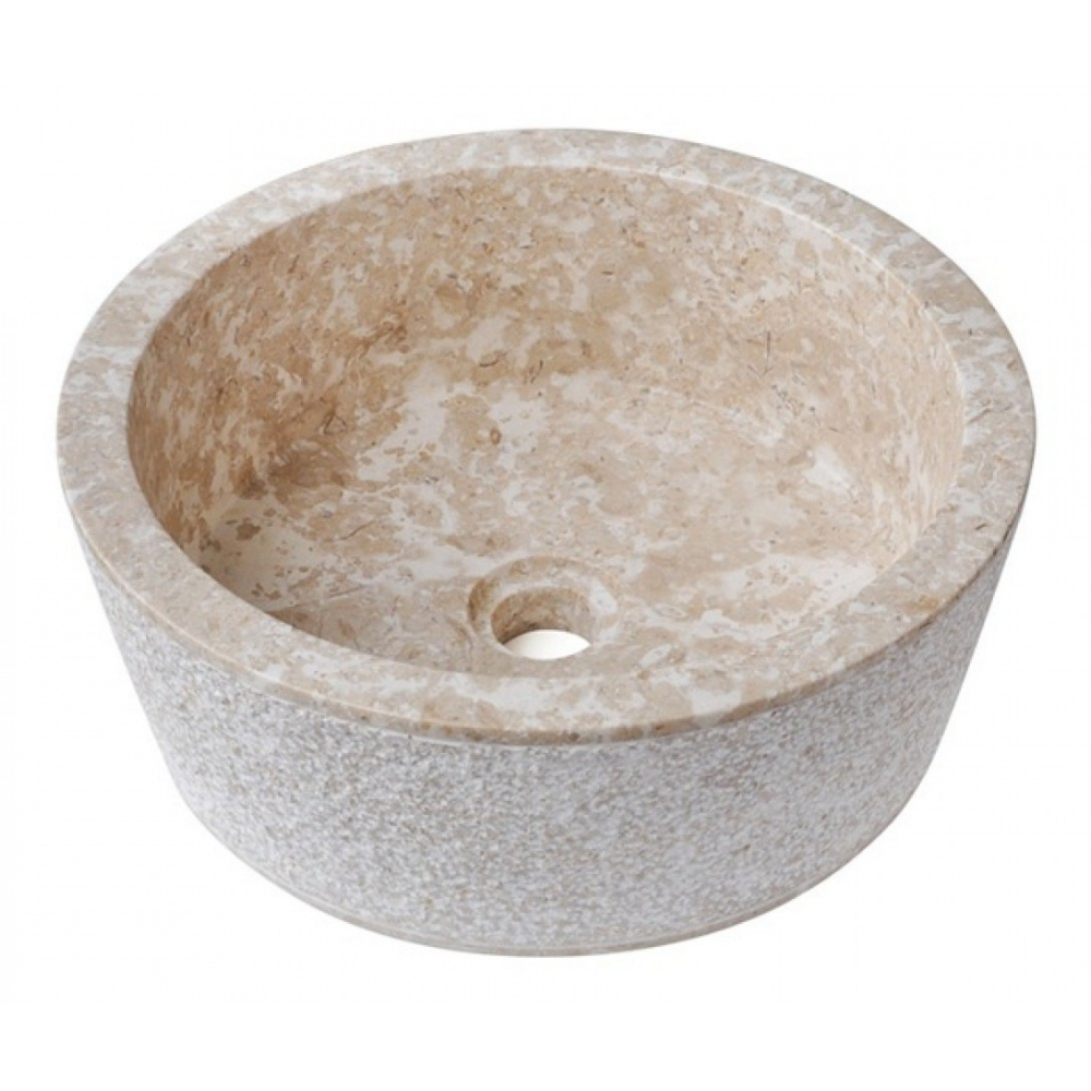 Chậu Rửa Mặt Lavabo Kanly MAR7E1I Đặt Bàn Đá Marble 400×150 mm