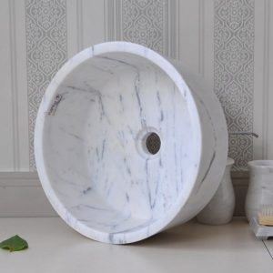 Ảnh công trình thực tế Chậu Rửa Mặt Lavabo Kanly MAR7E3 Đặt Bàn Đá Tự Nhiên 400×150 mm