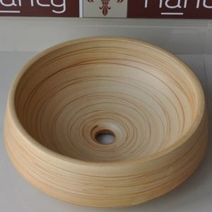 Ảnh công trình thực tế Chậu rửa mặt lavabo Kanly màu cỏ lau SU008 đặt bàn