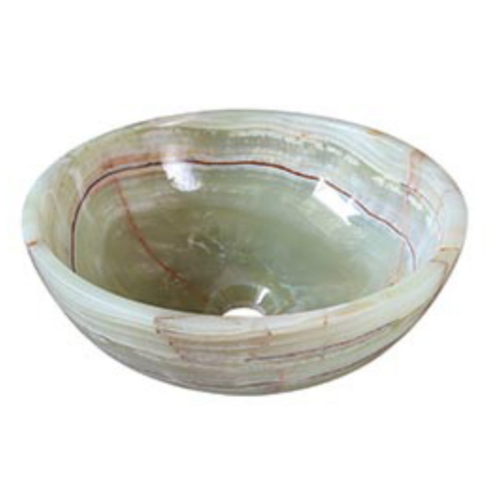 Chậu Rửa Mặt Lavabo Kanly ONY12 Đặt Bàn Đá Marble Tự Nhiên 400×150 mm