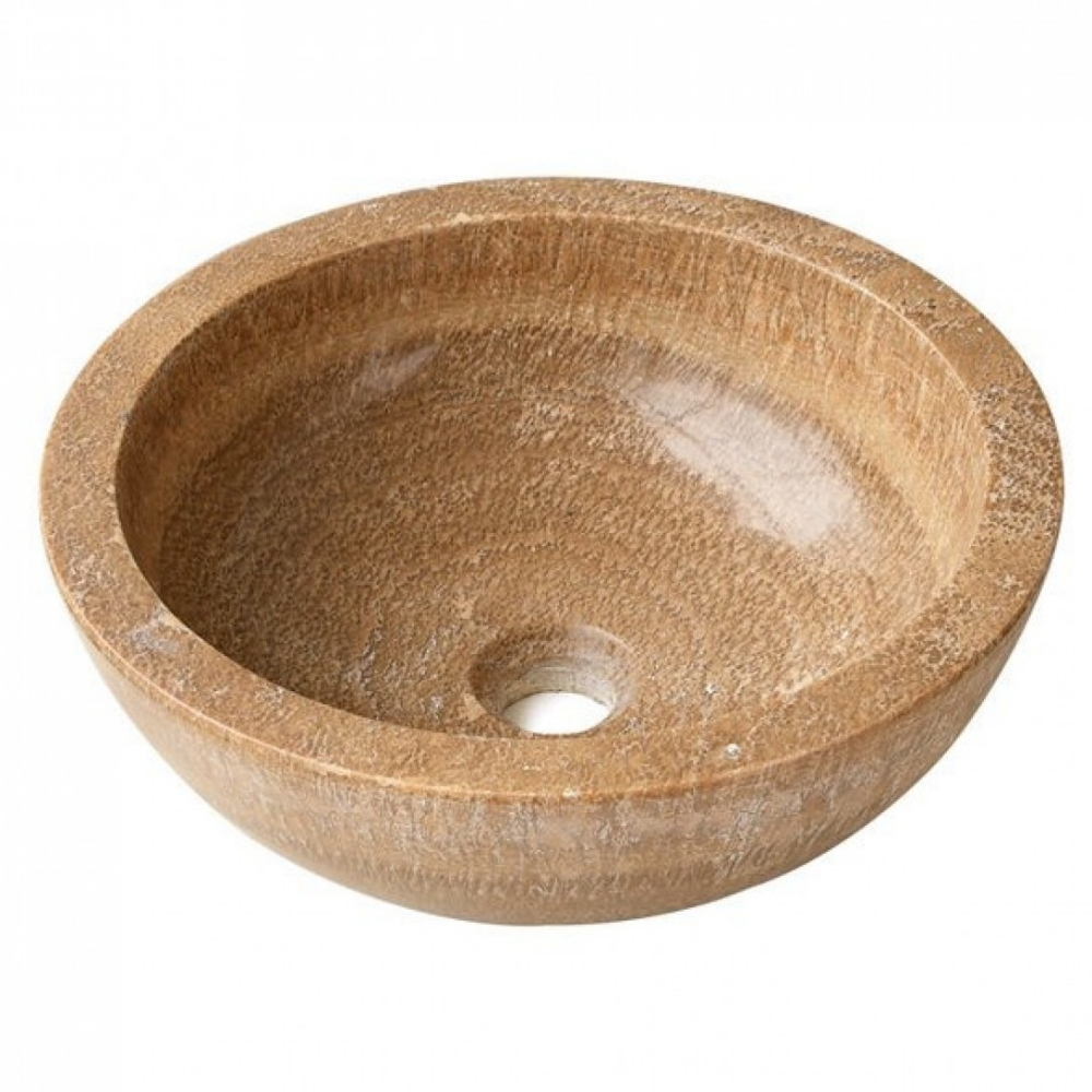 Chậu Rửa Mặt Lavabo Kanly ONY19I Đặt Bàn Đá Marble Tự Nhiên 400×150 mm