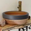 Chậu rửa mặt lavabo Kanly SU015 đặt bàn sứ mỹ thuật 400x150mm - ảnh 2