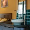 Chậu rửa mặt lavabo màu xanh Kanly SU111 đặt bàn sứ mỹ thuật 400x150mm - ảnh 3