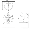Chậu Rửa Mặt Lavabo TOTO LHT239CR#W Treo Tường Chân Ngắn - ảnh 2