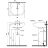 Chậu Rửa Mặt Lavabo TOTO LPT236CS#W Treo Tường Chân Dài - ảnh 2