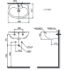 Chậu Rửa Mặt Lavabo TOTO LT240CS#W Treo Tường - ảnh 2