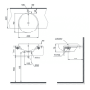 Chậu Rửa Mặt Lavabo TOTO LT533R#W Bán Âm Bàn - ảnh 2