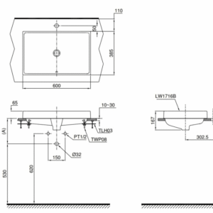 Ảnh công trình thực tế Chậu Rửa Mặt TOTO L1716#W Đặt Bàn