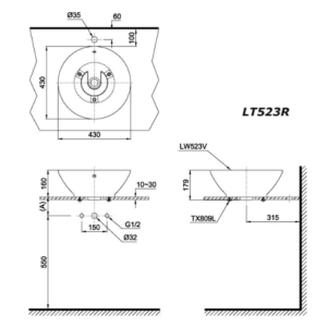 Ảnh công trình thực tế Chậu Rửa Mặt TOTO LT523S#XW Đặt Bàn