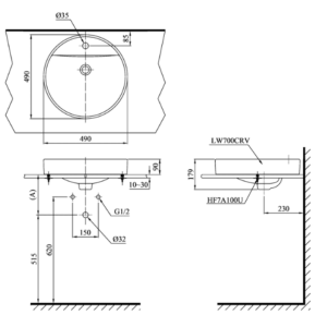 Ảnh công trình thực tế Chậu Rửa Mặt TOTO LT700CTR#XW Đặt Bàn