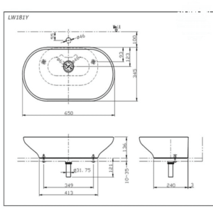 Ảnh công trình thực tế Chậu Rửa Mặt TOTO LW181Y#W Đặt Bàn
