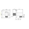 Co nối vuông EasySET American Standard FFAS9142WS - ảnh 2