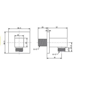 Ảnh công trình thực tế Co nối vuông EasySET American Standard FFAS9142WS