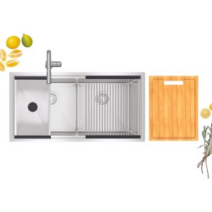 Ảnh công trình thực tế Combo chậu rửa chén Hafele 567.94.057 kèm phụ kiện