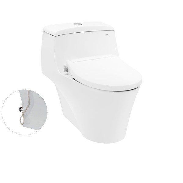 Bồn Cầu TOTO CW823RAE2#W/T53P100VR 1 Khối Nắp Rửa Cơ TCW07S