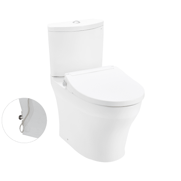 Bồn Cầu TOTO CS838DE2#XW 2 Khối Nắp Rửa Cơ TCW07S