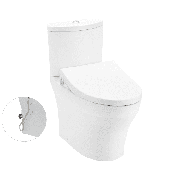 Bồn Cầu TOTO CS838DE4#XW 2 Khối Nắp Rửa Cơ TCW1211A