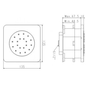 Ảnh công trình thực tế Đầu sen âm tường EasySET American Standard FFASS054WS