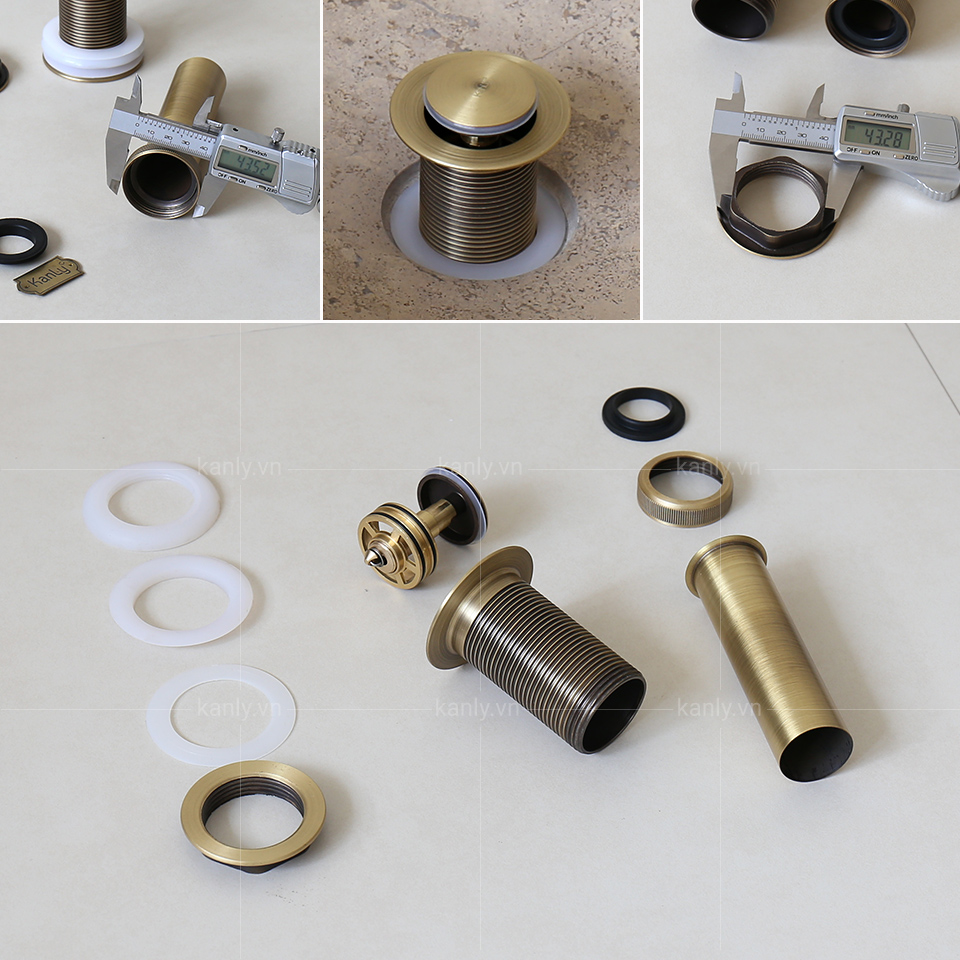 Ảnh công trình thực tế Đầu Xả Lavabo Kanly GCX01