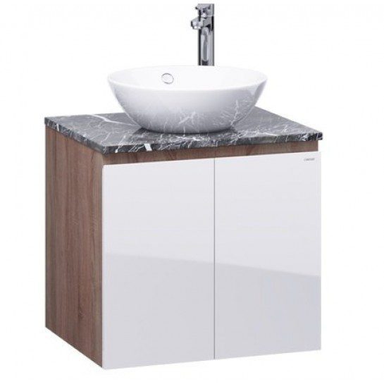 Bộ Tủ Cabinet CAESAR L5215/EH46002AWV Kèm Lavabo Màu Gỗ
