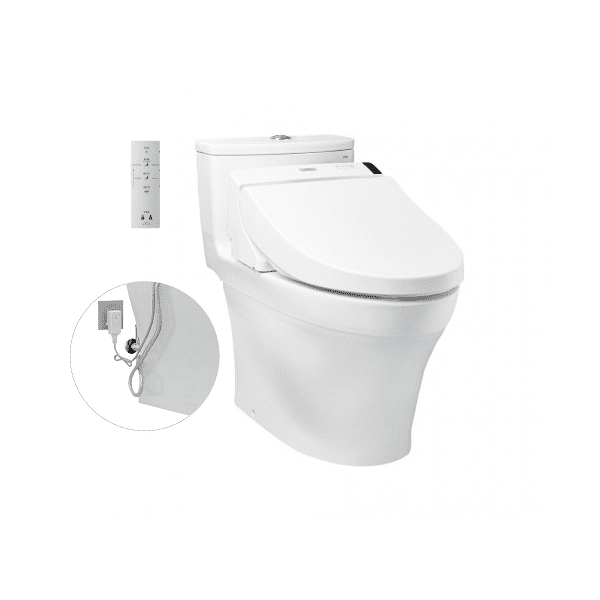 Bồn Cầu Điện Tử TOTO MS885DW6#XW Kèm Nắp Rửa Điện Tử WASHLET Dòng C5 – TCF6531Z (220V)