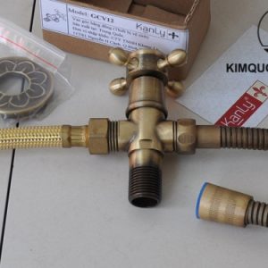 Ảnh công trình thực tế Van góc bằng đồng Kanly GCV12